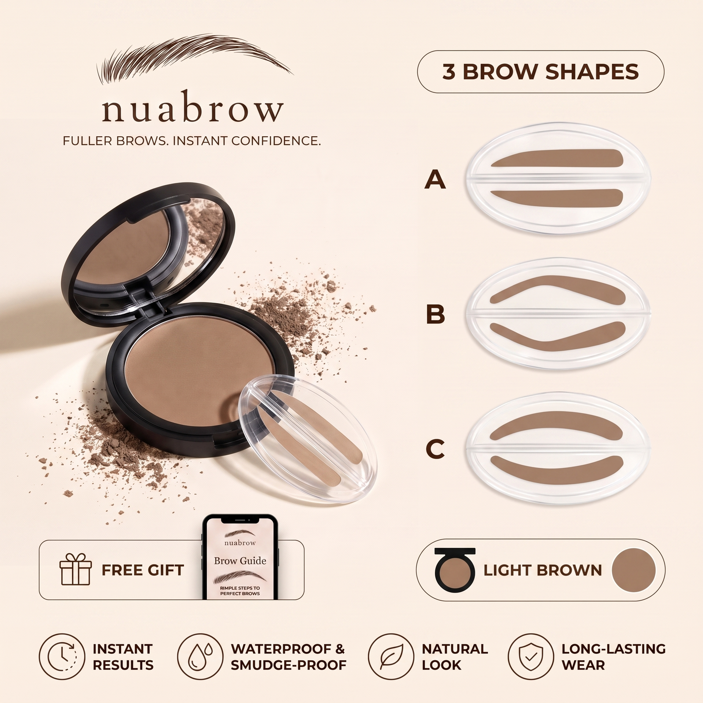 Nuabrow Flawless Brow Kit